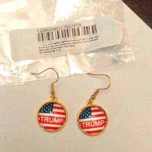 Flag Trump earrings 🇺🇸